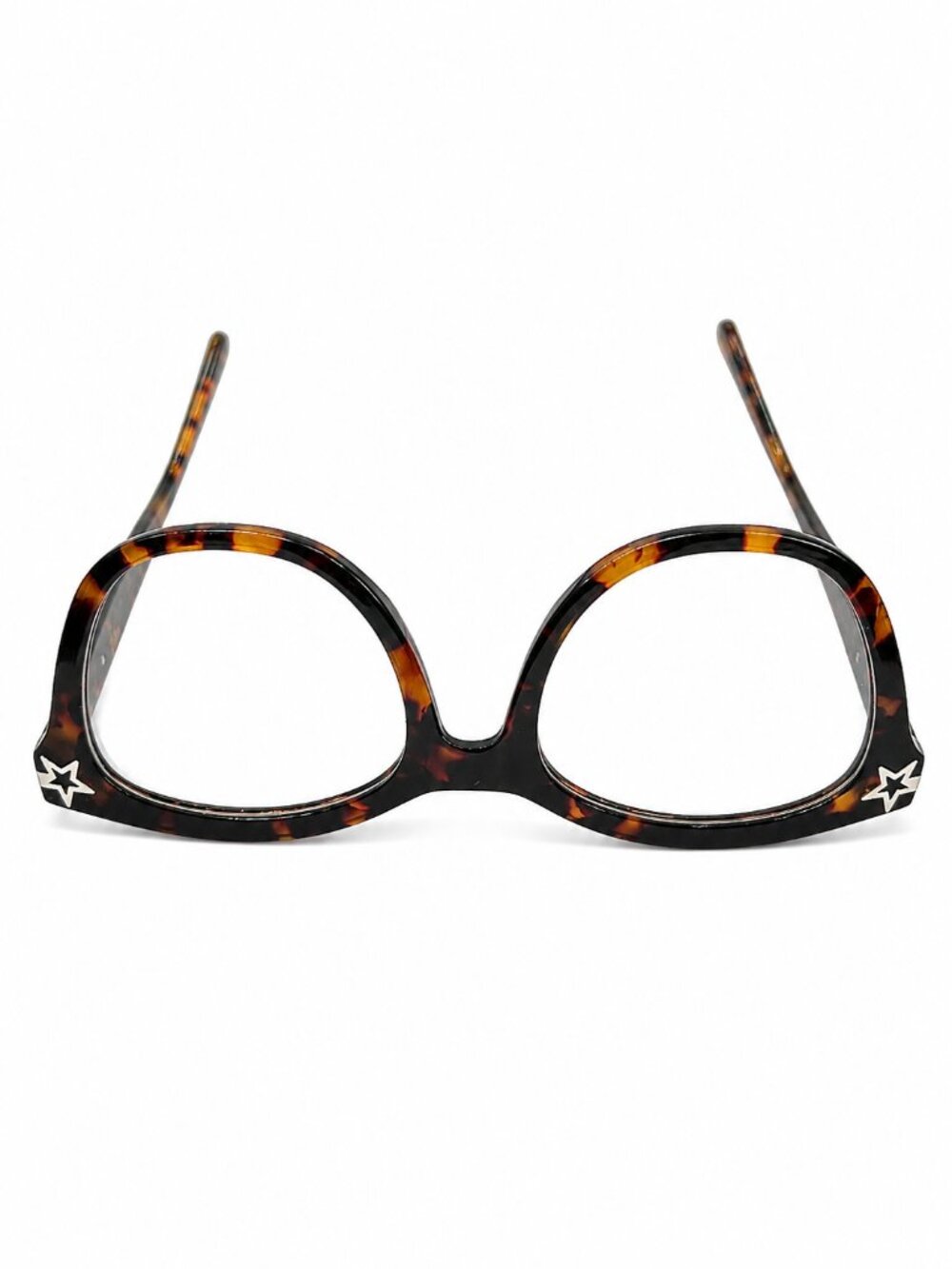 Tortoiseshell Eyeglass Frames with Star Accents 53-20-145 - Picture 7 of 9